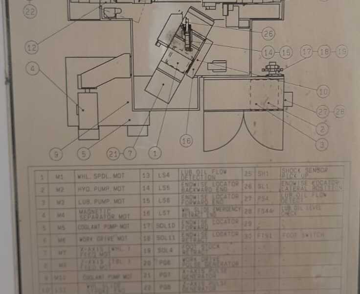 Retífica Cilíndrica CNC Angular Mitsubishi RD32-B